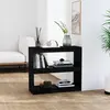 Image de Bibliothèque/séparateur De Pièce Noir 80x30x71,5 Cm Pin Massif Vidaxl
