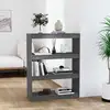 Image de Bibliothèque/séparateur De Pièce Gris 80x30x103,5 Cm Pin Massif Vidaxl
