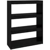 Image de Bibliothèque/séparateur De Pièce Noir 80x30x103,5 Cm Pin Massif Vidaxl