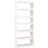 Image de Bibliothèque/séparateur De Pièce Blanc 80x30x199,5cm Pin Massif Vidaxl