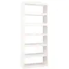 Image de Vidaxl bibliothèqueséparateur de pièce blanc 80x30x199,5cm pin massif