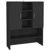 Image de Meuble Pour Machine À Laver Noir 70,5x25,5x90 Cm Vidaxl