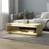 Image de Table Basse 110x50x33,5 Cm Bois De Pin Massif Vidaxl