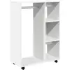 Image de Vidaxl garde-robe blanc 80x40x110 cm bois d’ingénierie