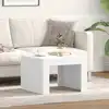 Image de Table Basse Blanc 50x50x35 Cm Bois D'ingénierie Vidaxl