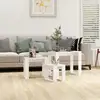 Image de Tables Gigognes 3 Pièces Bois D'ingénierie Blanc Vidaxl