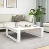 Image de vidaXL Table basse Blanc 100x100x35 cm Bois d'ingénierie 808630