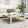 Image de vidaXL Table basse Chêne sonoma 100x100x35 cm Bois dingénierie 808633