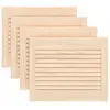 Image de Portes D'armoire À Persiennes 4 Pcs 39,5x49,4 Cm Pin Massif Vidaxl
