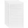 Image de Portes D'armoire À Persiennes 4pcs Blanc 99,3x59,4cm Pin Massif Vidaxl
