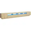 Image de Vidaxl meuble tv avec lumières led chêne sonoma 300x35x40 cm