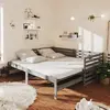 Image de Lit Coulissant Sans Matelas Gris 2x(90x200) Cm Vidaxl