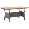 Image de Table De Jardin Gris 120x70x66 Cm Bois D'acacia Massif Vidaxl