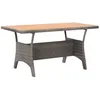 Image de vidaXL Table de jardin Gris 120x70x66 cm Bois dacacia massif