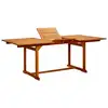 Image de Table À Dîner De Jardin (150-200)x100x75cm Bois D'acacia Massif Vidaxl