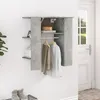 Image de vidaXL Armoire de couloir Gris béton 975x37x99 cm Bois dingénierie 808769