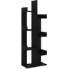 Image de Bibliothèque Noir 48x25,5x140 Cm Bois D’ingénierie Vidaxl