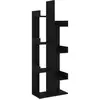 Image de Vidaxl bibliothèque noir 48x25,5x140 cm bois d’ingénierie