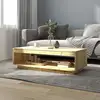 Image de Table Basse 110x50x33,5 Cm Bois De Sapin Massif Vidaxl