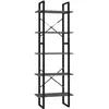 Image de Bibliothèque À 5 Niveaux Gris 60x30x175 Cm Bois Ingénierie Vidaxl