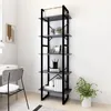 Image de vidaXL Bibliothèque à 5 niveaux Gris 60x30x175 cm Bois ingénierie 3081980