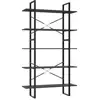 Image de Vidaxl bibliothèque à 5 niveaux gris 100x30x175 cm bois d'ingénierie