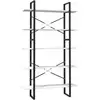 Image de Vidaxl bibliothèque à 5 niveaux blanc 100x30x175 cm bois de pin
