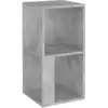 Image de Armoire D'angle Gris Béton 33x33x67 Cm Bois D'ingénierie Vidaxl