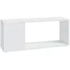 Image de Meuble Tv Blanc 80x24x32 Cm Bois D'ingénierie Vidaxl