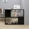 Image de Meuble Tv Noir 80x24x63 Cm Bois D'ingénierie Vidaxl