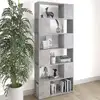 Image de Bibliothèque/séparateur De Pièce Gris Béton Bois D'ingénierie Vidaxl