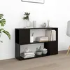 Image de Bibliothèque Noir 100x24x63 Cm Bois D'ingénierie Vidaxl
