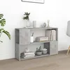 Image de Bibliothèque Gris Béton 100x24x63 Cm Bois D'ingénierie Vidaxl
