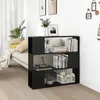 Image de vidaXL Bibliothèque/Séparateur de pièce Noir 100x24x94 cm 809180