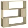 Image de Vidaxl bibliothèqueséparateur de pièce chêne sonoma 100x24x94 cm