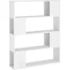 Image de Bibliothèque séparateur de pièce blanc 100x24x124 cm