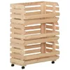 Image de 327326 vidaXL Chariot à légumes 57x30x80 cm Bois de pin solide