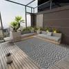 Image de Tapis D'extérieur Arakil Noir 140x200 Cm Pp Vidaxl