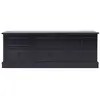 Image de Vidaxl meuble tv noir 108x30x40 cm bois de paulownia solide