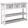 Image de Buffet Gris Antique 108x30x76 Cm Bois De Paulownia Massif Vidaxl