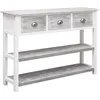 Image de vidaXL Buffet Gris antique 108x30x76 cm Bois de Paulownia massif 338543