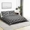 Image de Ensemble De Housse De Couette Gris 140x200 Cm Coton Vidaxl