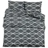 Image de Ensemble De Housse De Couette Gris 200x200 Cm Coton Vidaxl