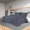 Image de Ensemble De Housse De Couette Anthracite 135x200 Cm Coton Vidaxl