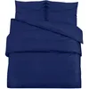 Image de Ensemble De Housse De Couette Bleu Marine 200x200 Cm Coton Vidaxl