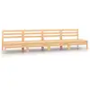Image de Canapés centraux de jardin 4 pcs bois de pin massif