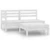 Image de vidaXL Bois de Pin Massif Salon de Jardin 3 pcs Mobilier de Patio Ensemble de Meubles dExtérieur Meubles de Terrasse 806598