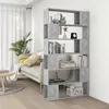 Image de vidaXL Bibliothèque/Séparateur de pièce Gris béton 100x24x188 cm 3082075