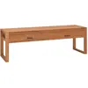 Image de Meuble Tv 120x40x45 Cm Bois De Teck Solide Vidaxl