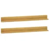 Image de Étagères Murales 2 Pcs 110x10x10 Cm Bois De Teck Massif Vidaxl